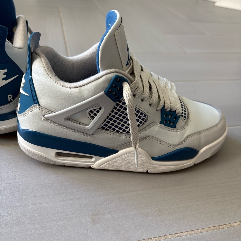 Nike Air Jordan 4 Retro 2024 Men’s Sneakers | Military Blue | Size 7 - Picture 14 of 16